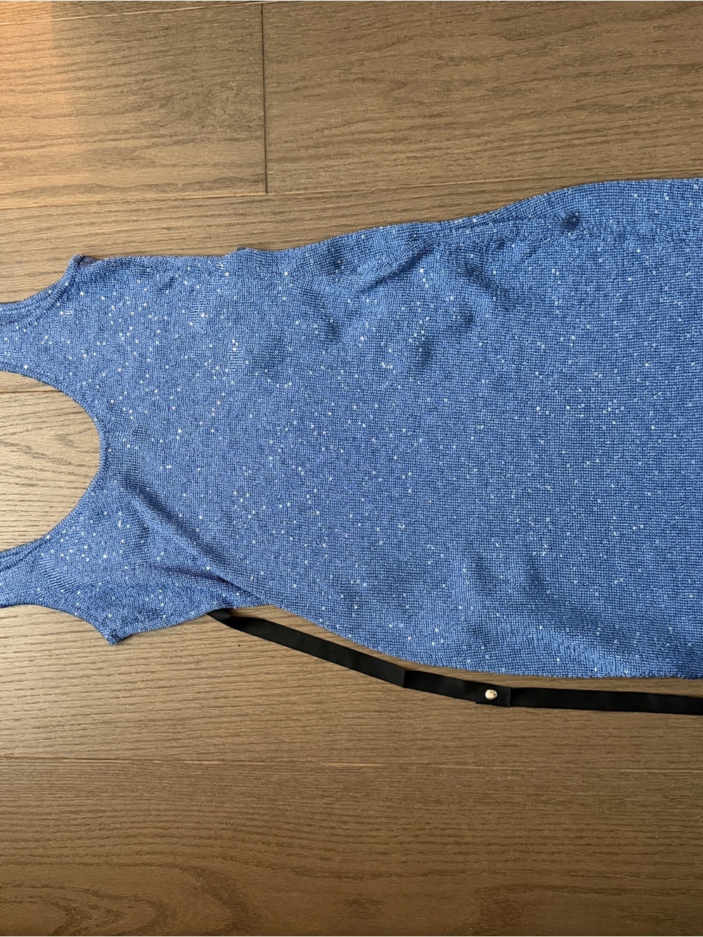 Gen Z Love Sequin Knit Mini Dress Blue - Picture 3 of 4